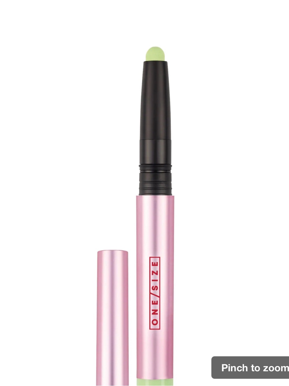 ONE/SIZE Lime Green Eye Primer Stick in Pink Tube